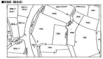 地籍図（調査後）