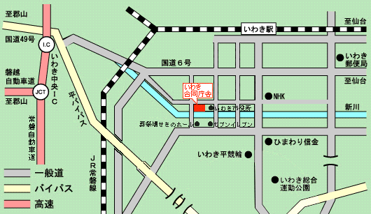 車で来る場合の地図画像