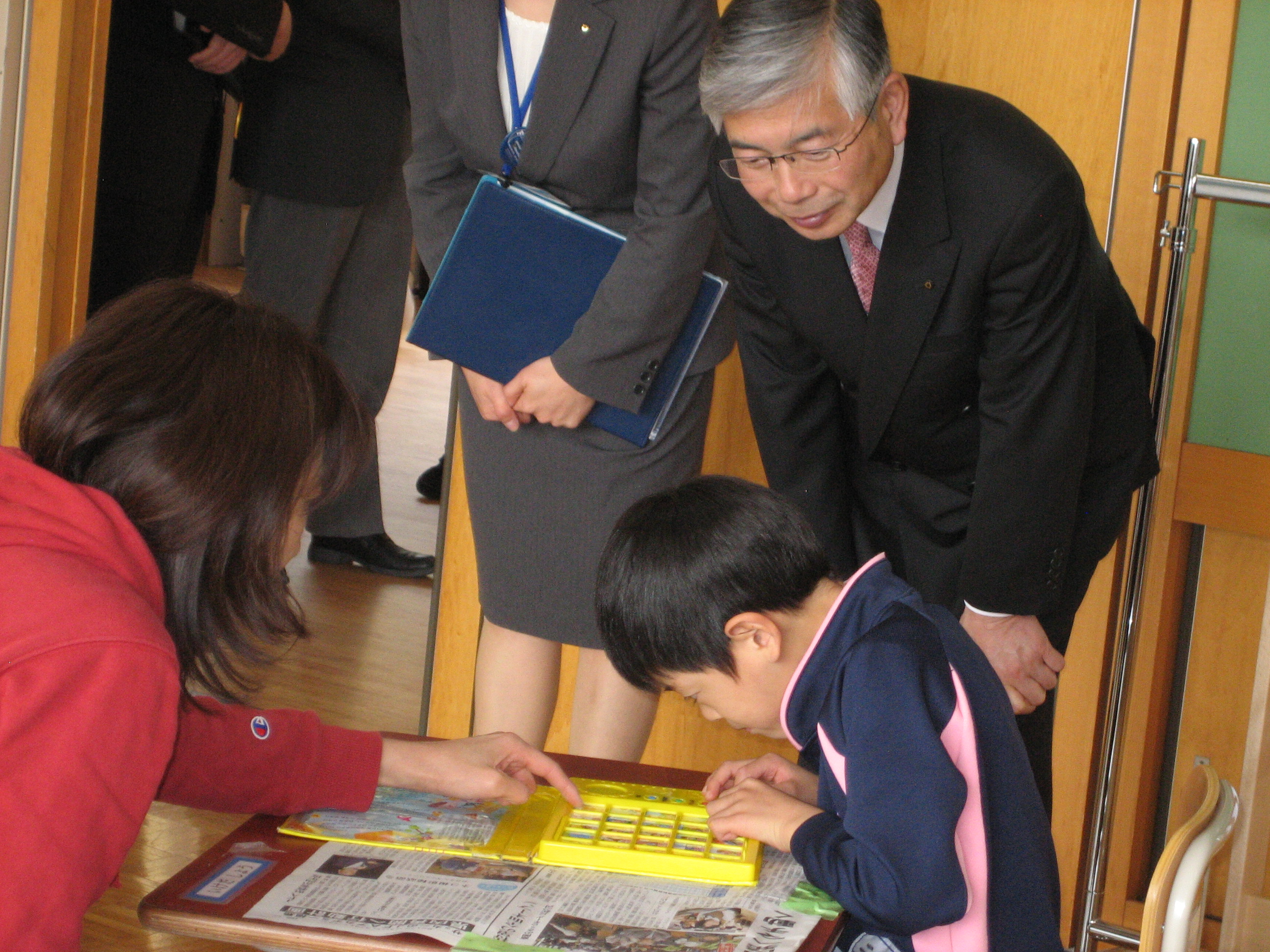 教育長視察「県立たむら支援学校」の画像