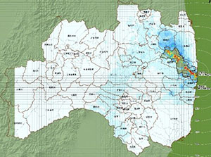 Transition and current status of air dose rates in Fukushima Prefecture