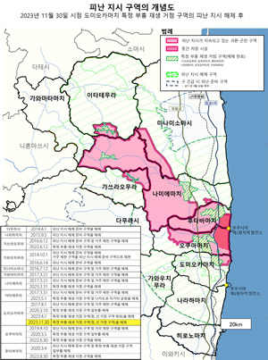 피난 구역의 변천에 대해