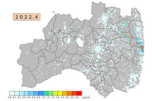 福島縣輻射能測定地圖