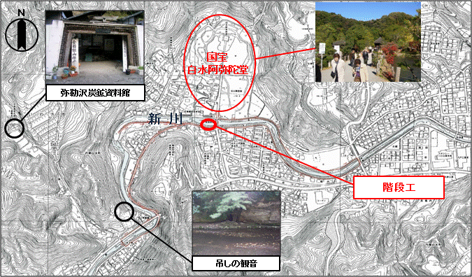 内郷白水地区地図