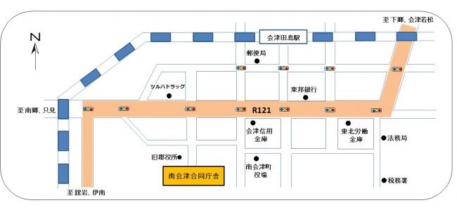 南会津合同庁舎案内図