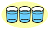 歯みがきは、コップ3杯の水（約0.6リットル）で十分