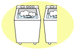 流しっ放しすすぎでは1回165リットル