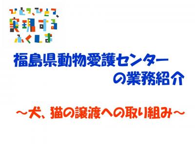 動物愛護センター業務紹介
