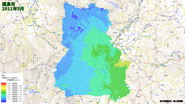 経時変化マップ(福島市)
