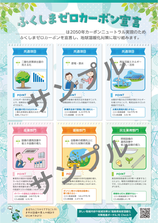 ゼロカーボン宣言ポスター