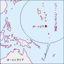 バヌアツ地図