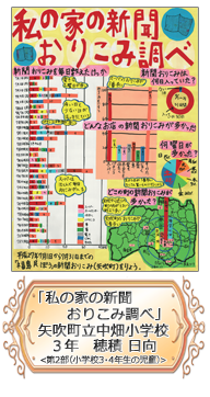 「私の家の新聞おりこみ調べ」