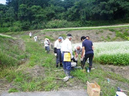 集落ぐるみでの電気柵設置