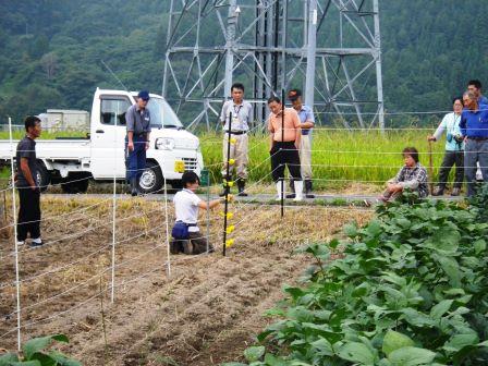 住民の方々に対する設置説明