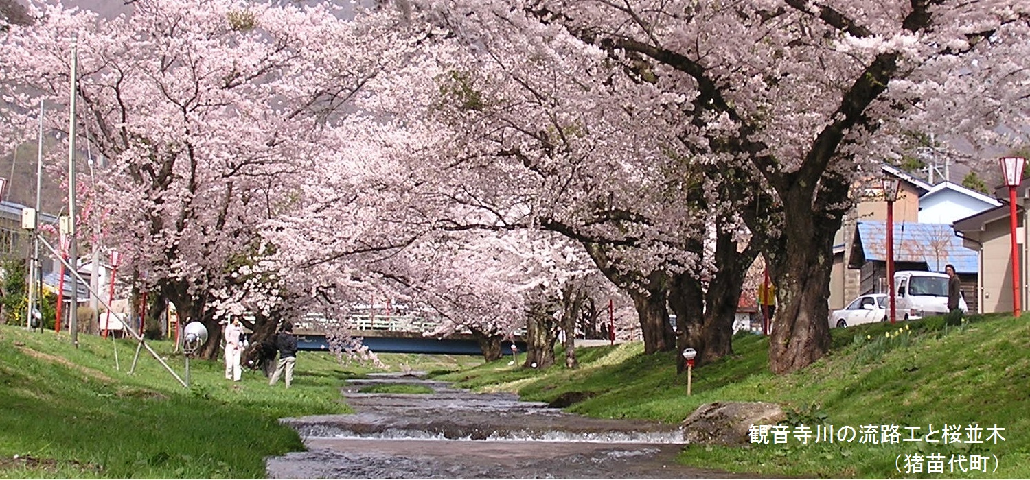 観音寺川の流路工