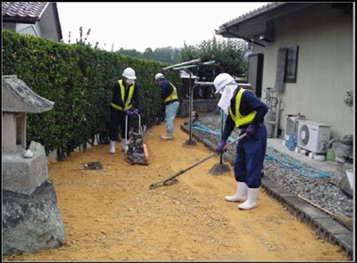 住宅除染の様子の写真