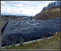 除去土壌等の保管の様子の写真