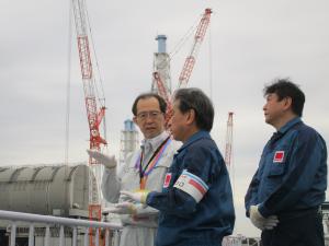 東京電力福島第一原子力発電所視察