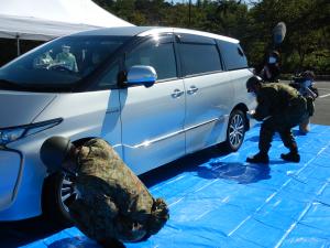 車両の簡易除染