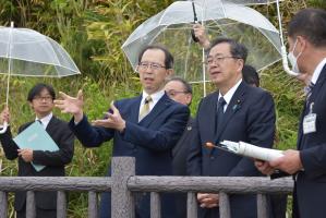 相馬市の松川浦・市道大州松川線視察