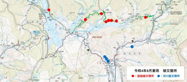 被災箇所の位置図