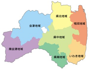 福島県の地図